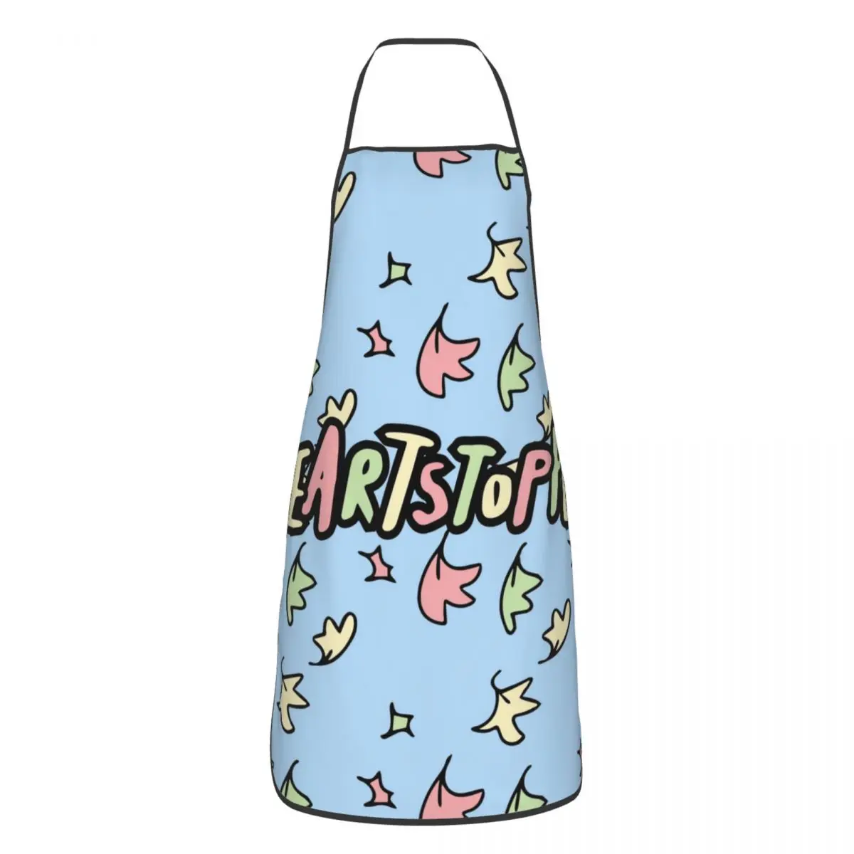 Heartstopper Leaves Pattern Kitchen Grill Aprons Antifouling Bib Tablier For Unisex Chef Cooking Home Cleaning