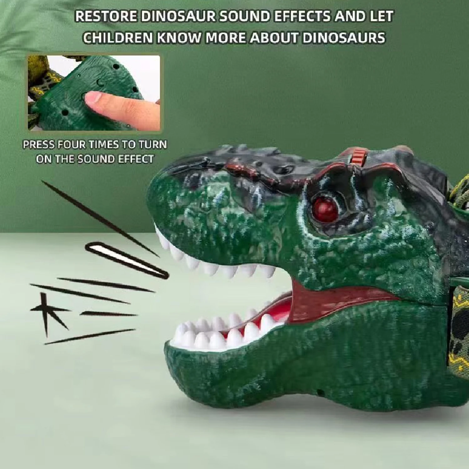 KingEra 키즈 헤드램프, 공룡 LED 헤드램프