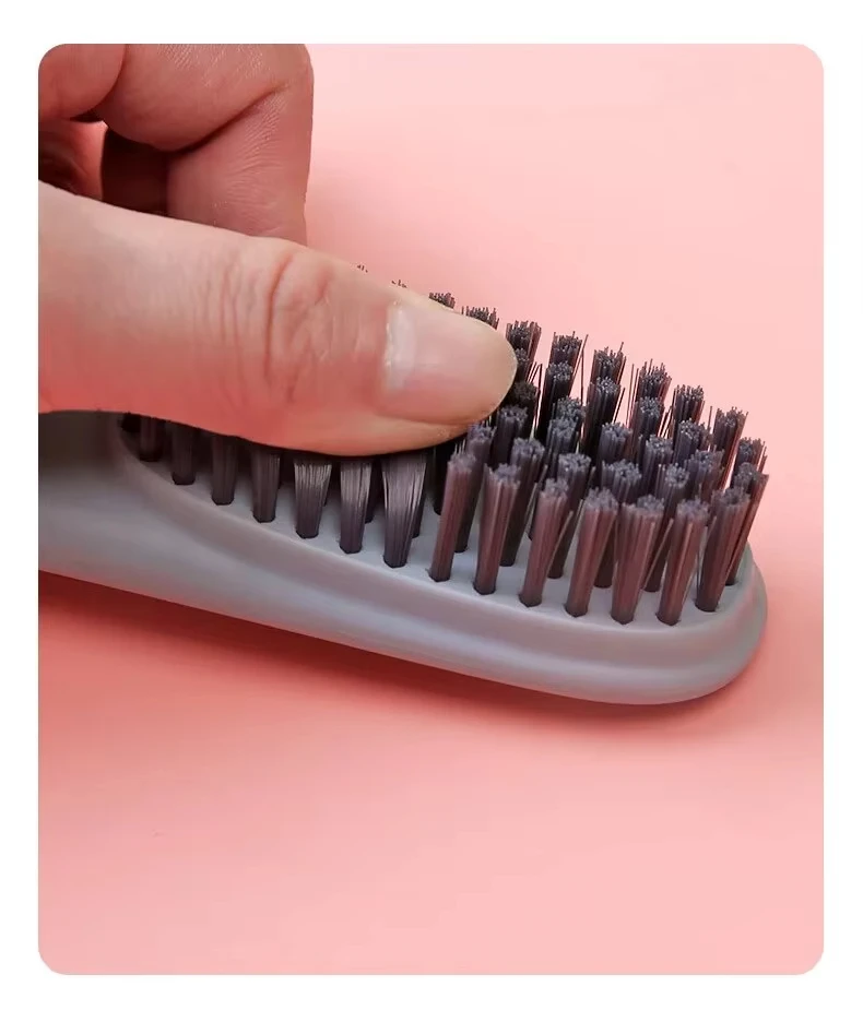 2pc Cleaning Brush Soft Bristled Shoe Brush Long Handle Brush Clothes Brush Shoe Clothing Board Brush Household Cleaning Tool 5