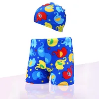 Boys Swimming Trunks 1-8Years Children's Swimwear Kids Swimsuit Dinasour Boys Swimwear Trunks with Hat DS29 2