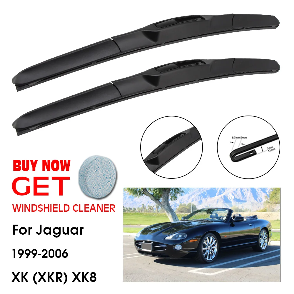 

Car Wiper Blade For Jaguar XK (XKR) XK8 21"+21" 1999-2006 Front Window Washer Windscreen Windshield Wipers Blades Accessories