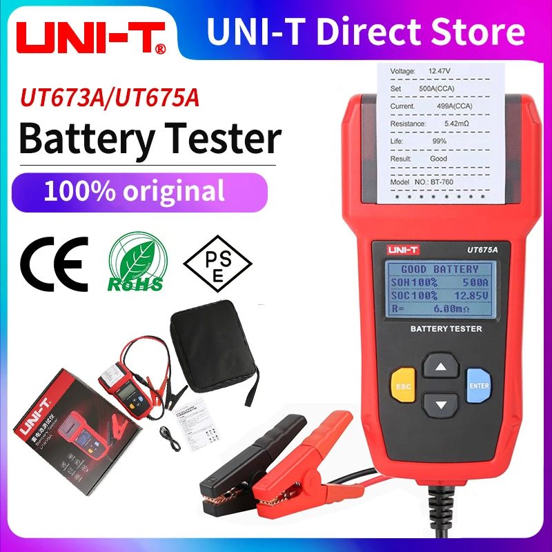 Uni-t ut673un testeur de batterie de voiture 12/24 V Test de charge ou de  système de démarrage - Chine Testeur de résistance d'isolement, Testeur de  résistance de la Terre