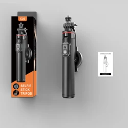 Magnetic Selfie Stick Tripod with Magsafe Phone Clamp (Black)
