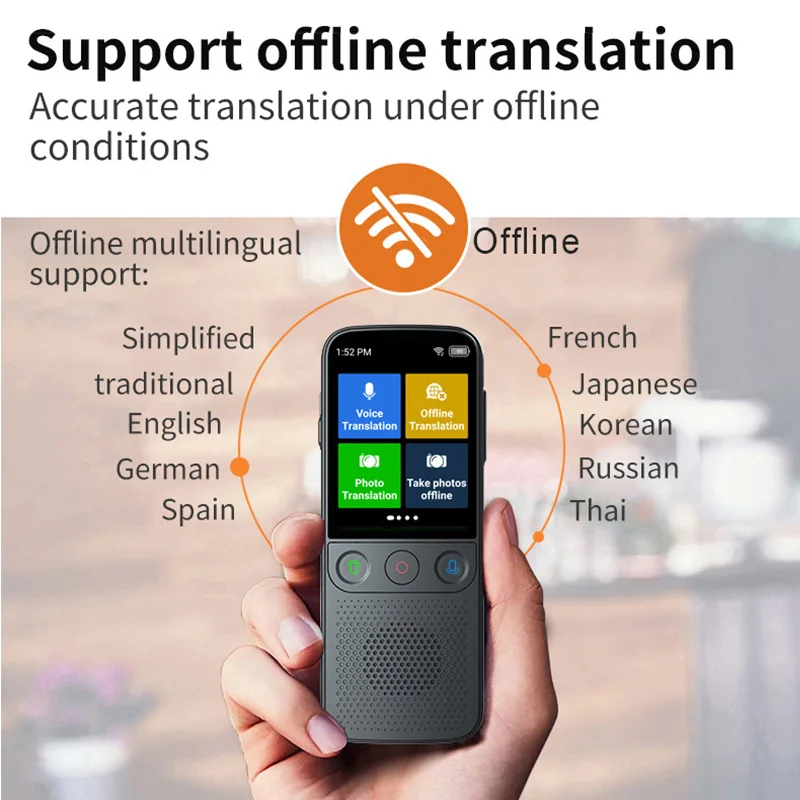 T10 pro 5MP Smart voice language translator 138 Languages Voice Photo Translation WIFI/Offline works ChatGPT Function Business Abroad