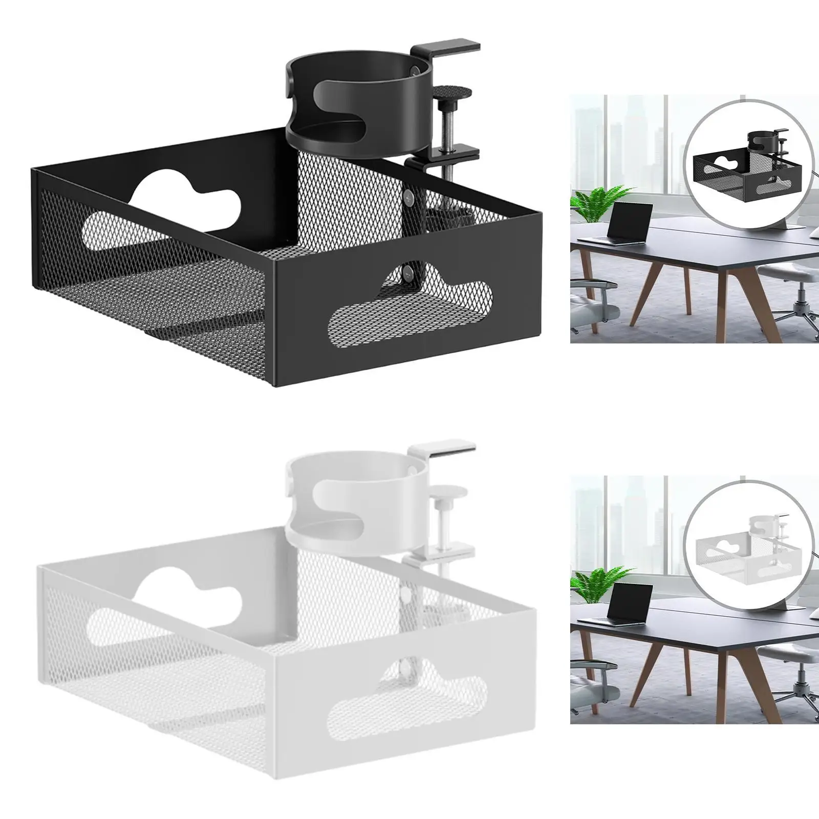 Under Desk Organizer Under Desk Drawer Multi-Purpose No Drilling Space Saving