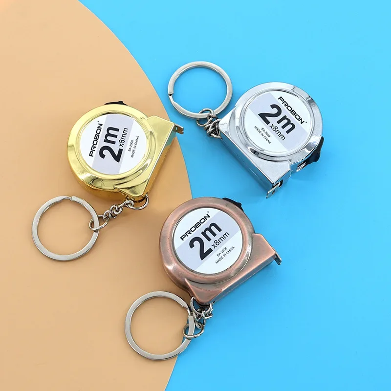 Portable Mini Tape Measure Retractable 2m Mild Steel Keychain Design Small Household Measuring Tool for DIY Crafting and Sewing Portable Mini Tape Measure Retractable 2m Mild Steel Keychain Design Small Household Measuring Tool for DIY Crafting and Sewing