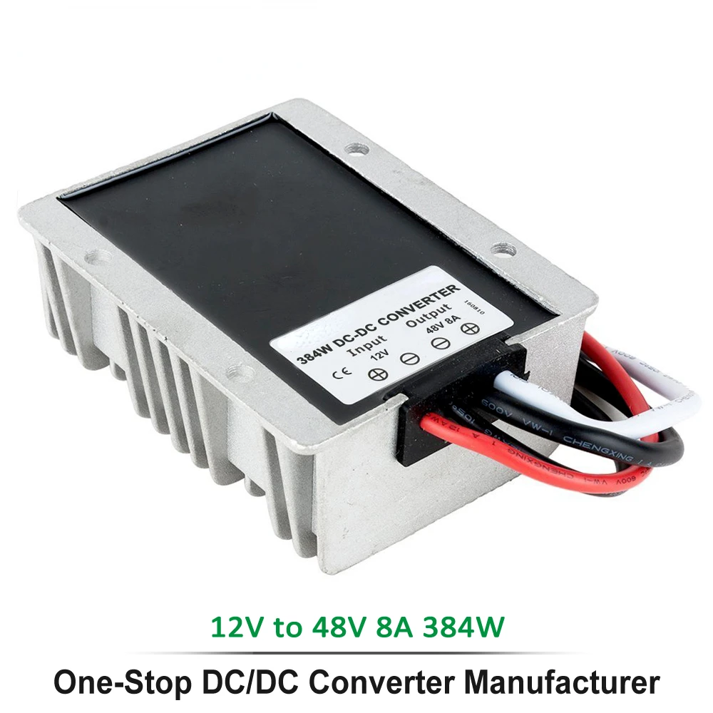 

12V 24V to 48V 8A Step-up DC Converter Voltage Regulator, RC124808 CE RoHS DC-DC Power Supply Boost Module