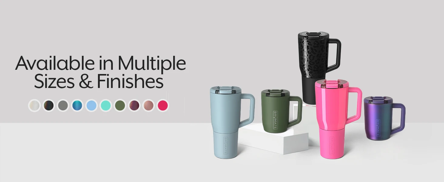 Available in Multiple Colors &amp; Finishes brumate tumbler with handle