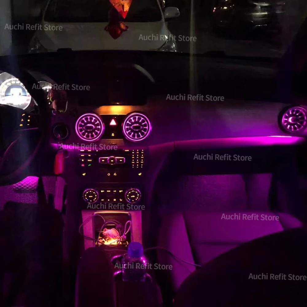 車のアンビエントライト,64色,メルセデスベンツgk mb x204 2008