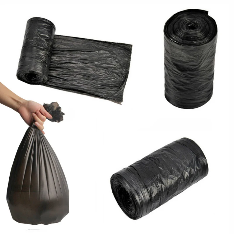 Disposable Trash Bags 1 Roll 50*60cm Household Kitchen Storage Garbage Bags Cleaning Waste Plastic Bags