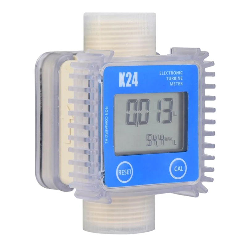 Diesel Oil Fuel Turbine Flow Meter Gauge Digital LCD Display for Water Sea Liqu