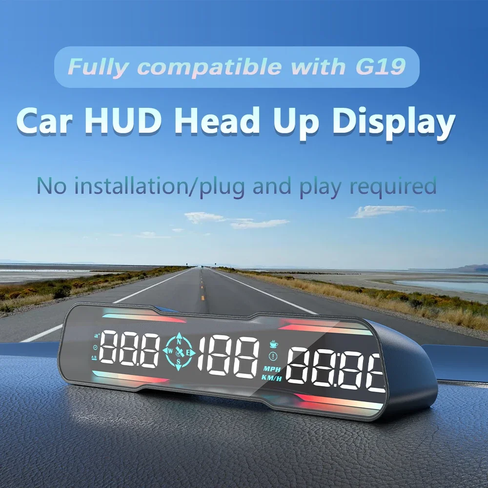 

Автомобильные электронные устройства Hud с дисплеем на лобовом стекле, автомобильные аксессуары для превышения скорости, усталостная сигнализация для вождения, автомобильные электроприборы