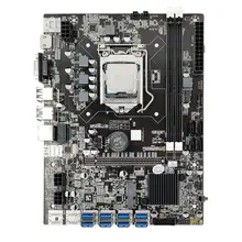 

CPU Set Mining Mainboard CPU B75 BTC 8 USB To Pcie Graphics Slots Computer Mainboard HDMI-compatible VGA Interfaces