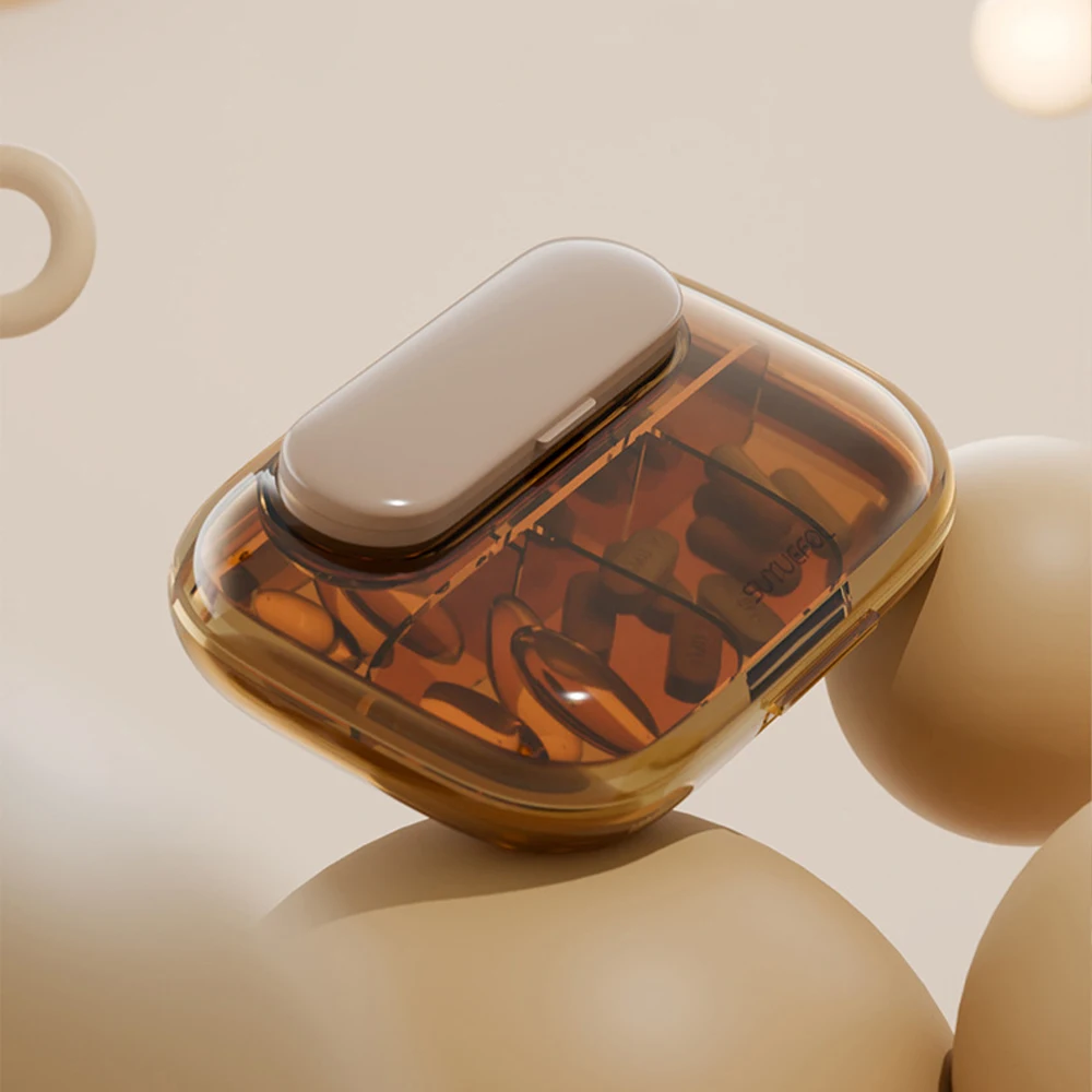 4/6 Grids Small Pill Cases Organizer Box Weekly Travel Pill Organizer Portable Pocket Pill Case Holder Plastic Container Box