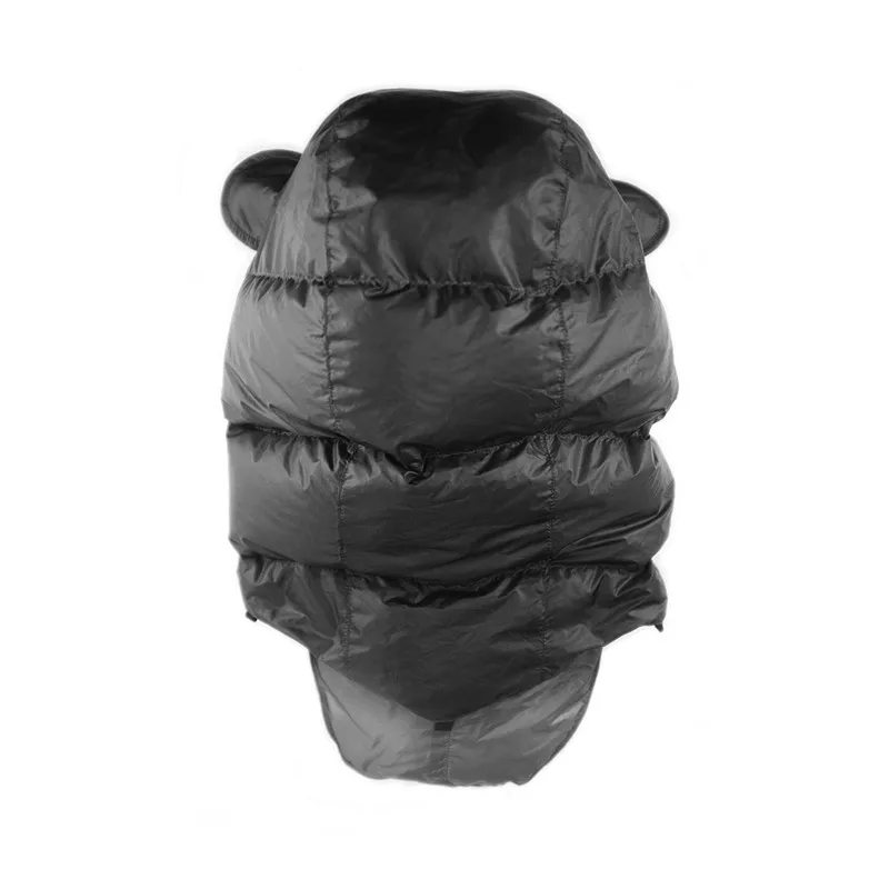 Ice Flame Outdoor Camping Winter Goose Down Hat Ultralight Cold-proof Keep Warm Adjustable Unisex Windproof Down Hat