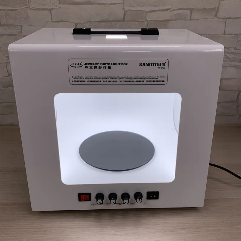 Foto Estúdio Fotografia Caixa de Luz Softbox Preto Vidro Temperado Fundo Jóias Vídeo para Sanoto Tb20 Tb30 - Image 5