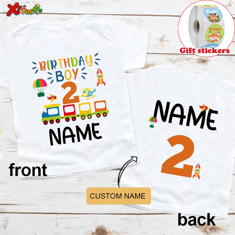 Holy Cow I Am One Birthday T Shirt Boys Girls First Birthday Shirt 2St Summer Small Train T Shirt Give Away Adesivi Per Bambini