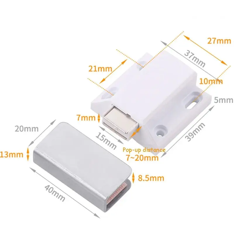 Magnetic Cabinet Catches Stainless Steel Magnetic Closer Glass Hinges Cabinet Catches Furniture Hardware Kitchen Wine Cupboard Latch Door Suction Hinges