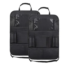 

Car Backseat Organizer with Touch Screen Tablet Holder Storage Pockets Kick Mats Car Seat Back Protectors Accessories