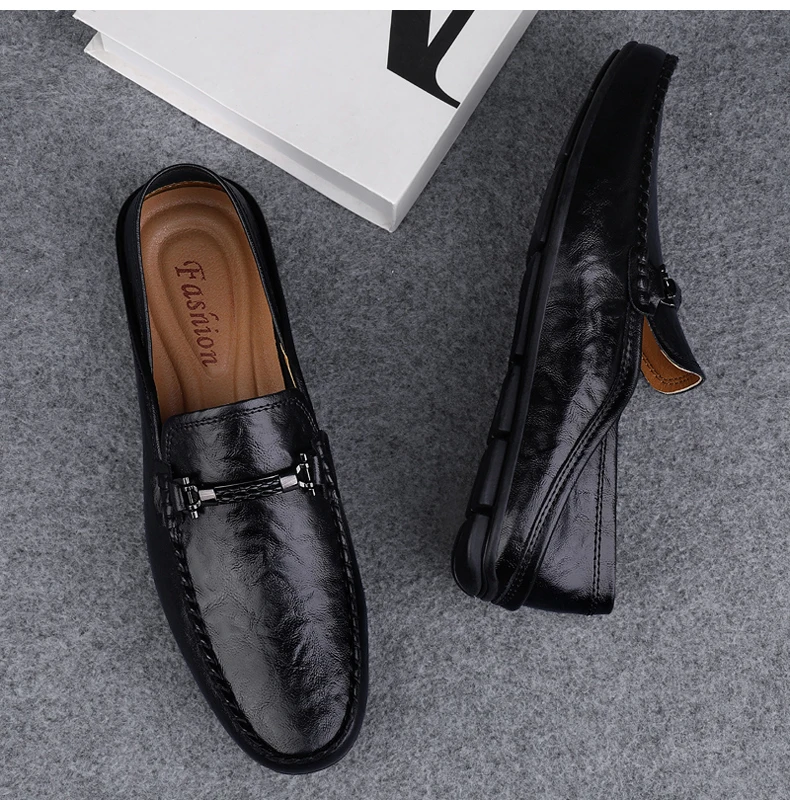 Slip On Leather Casual Shoes Men Loafers Spring Summer Big Size 48 49 Mocasines Hombre Loafer