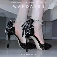 Comemore High Heels Women Wedding Pumps Shoes Heel Bride 2024 Gold Luxury Designer Elegant Party Sandals Dress Dance Sexy Silver 2