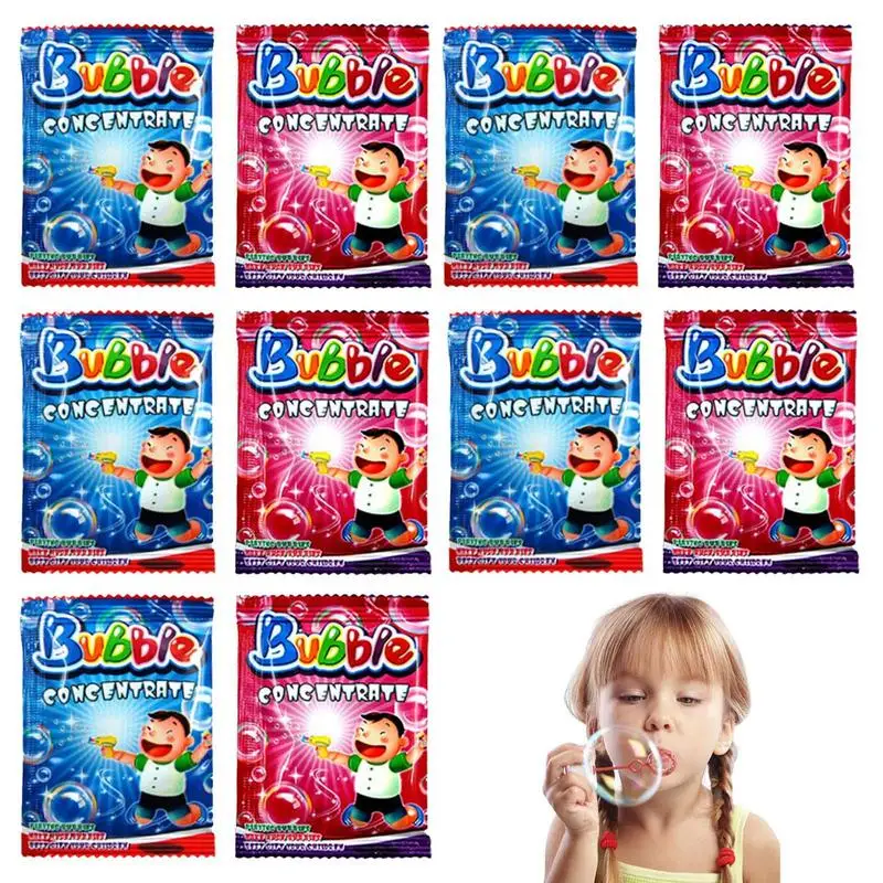 

10PCS 10ml Water Soap Bubble Liquid Bubble Refills Toys Bubbles Water Concentrate Soap Materials For Bubbling Refills Toy