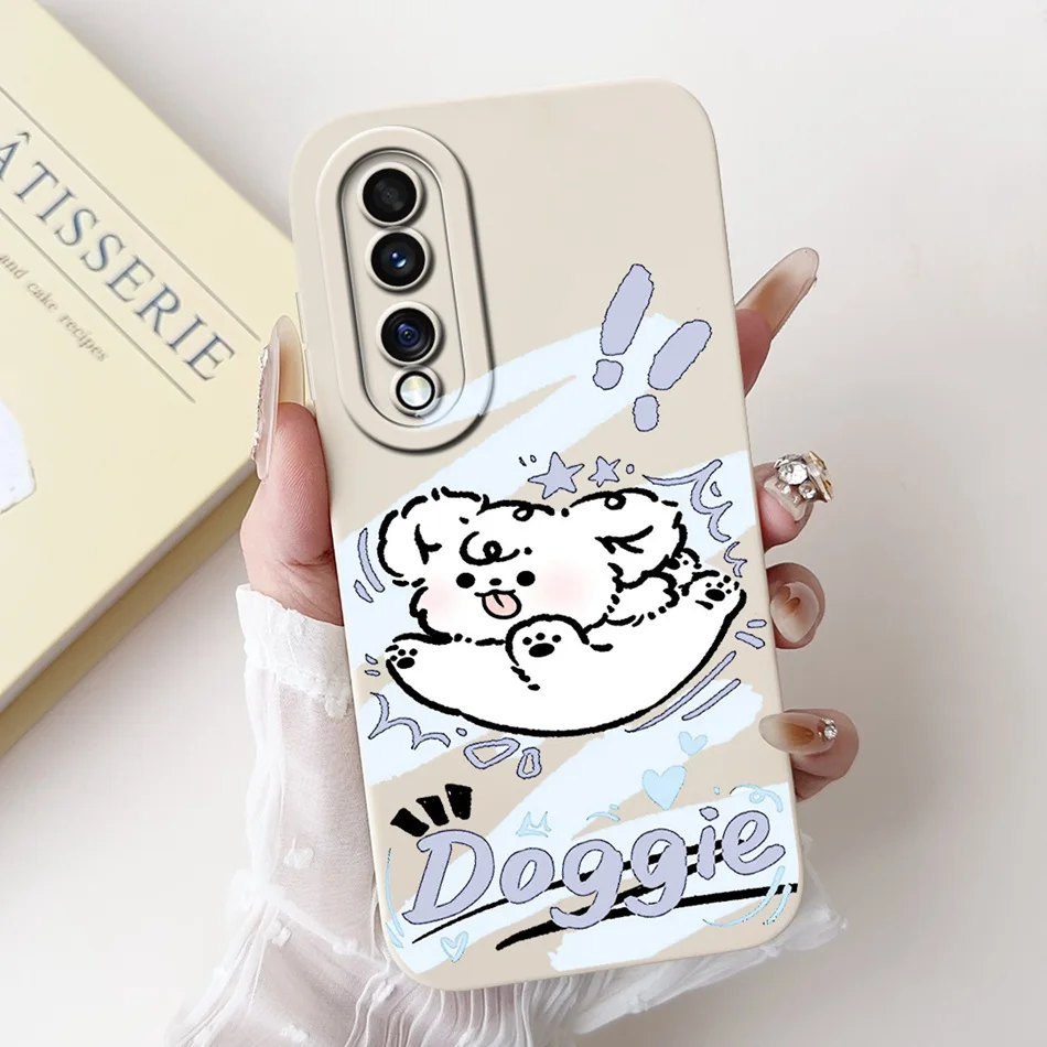 Cute Panda & Rabbit Cartoon Soft Silicone Shockproof Case - Fits Select Honor Models