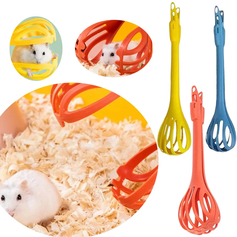 Hamster Clip Rat Trap Small Animals Nest Cleaning with Lock Hand Protection Against Biting Small Pet Supplies Interactive Toys L pet hamster toys