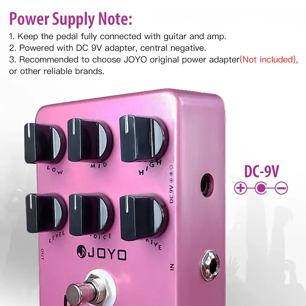 JF-16 BRITISH SOUND Overdrive Guitar Pedal Delivers Warmth and Harmonic Overdriv