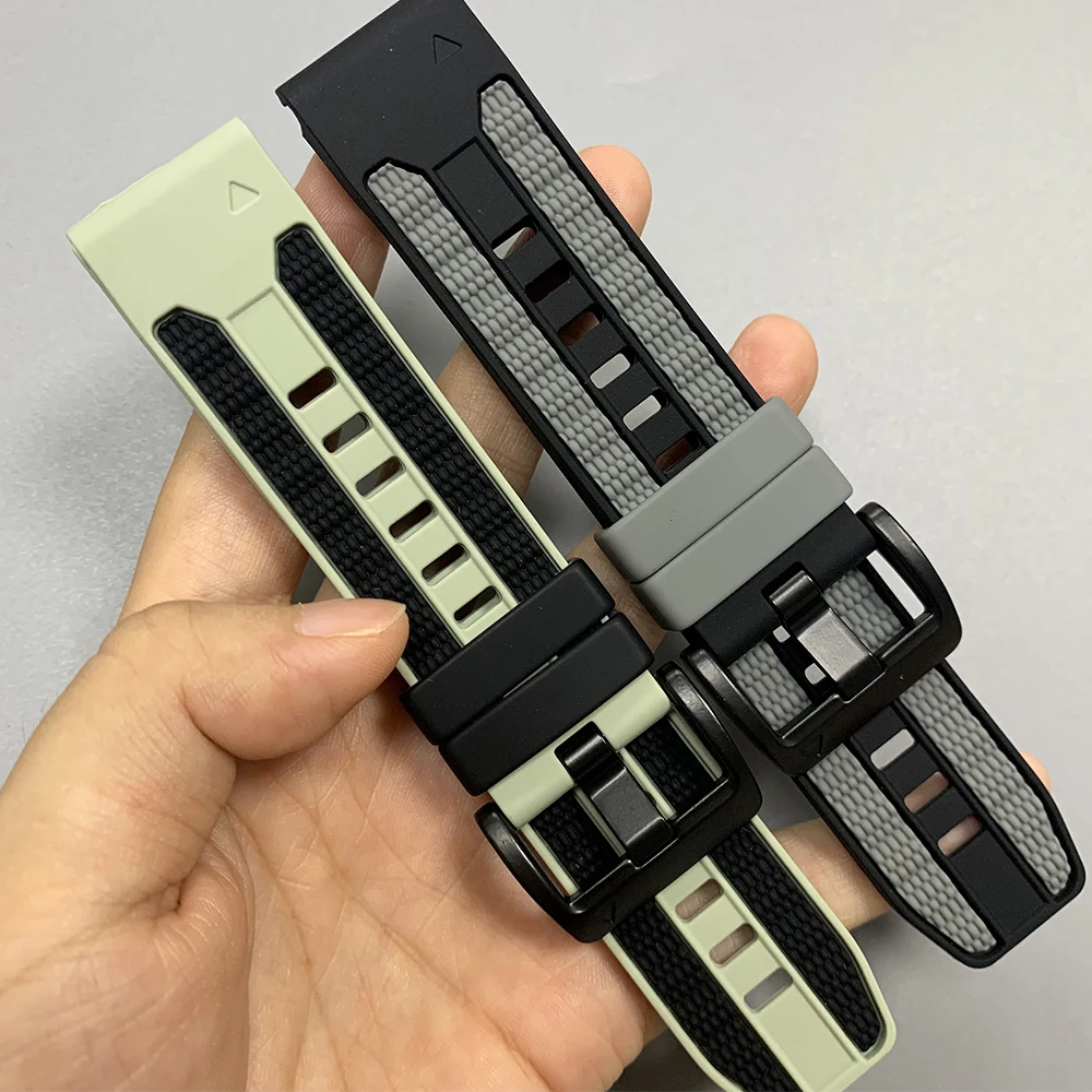 Premium Silicone Watch Band - Versatile QuickFit 22mm & 26mm Strap