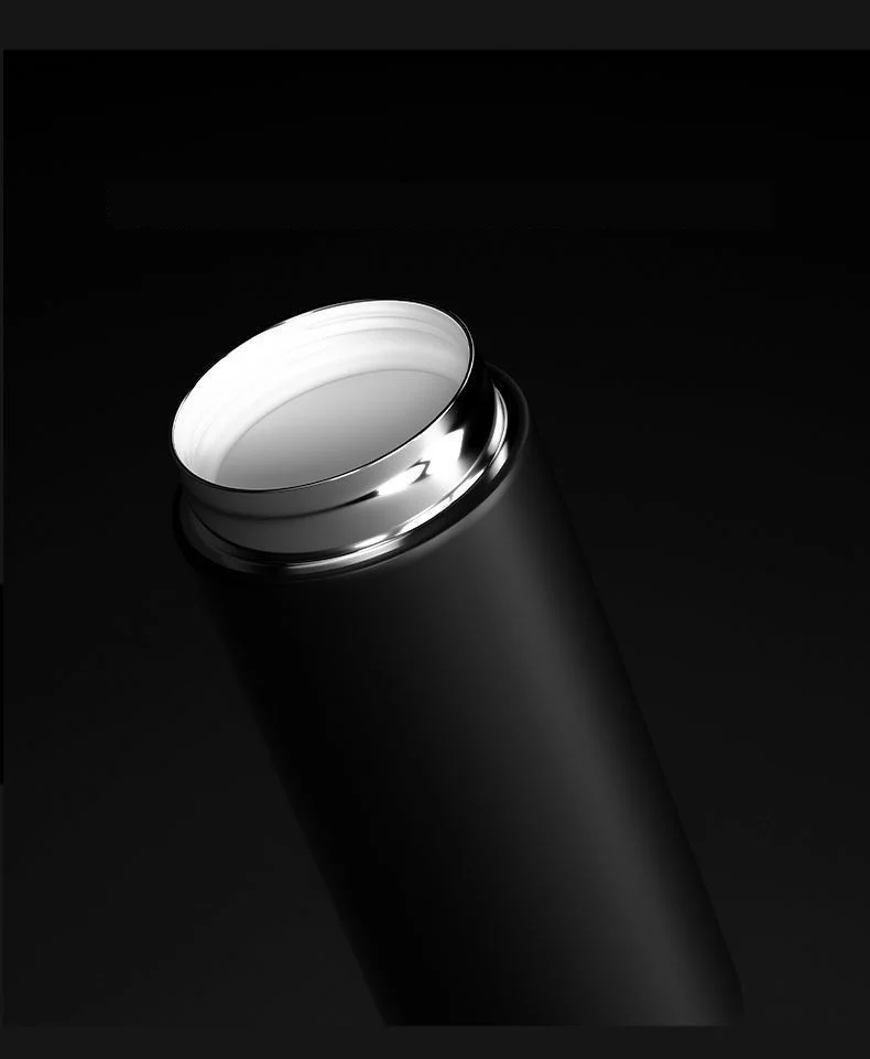 GIANXI Portable 500ML Black Water Bottle Home Stainless Steel Thermos Bottle Drink Items Vacuum Flasks Filterate Coffee Cup