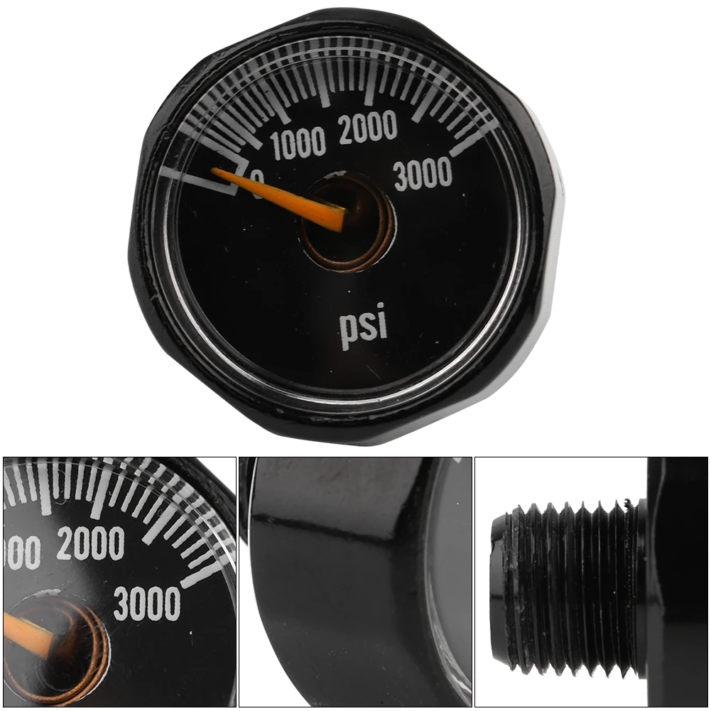 Paintball Air Pressure Gauge 3000/6000psi Alloy Mini Micro Manometer 1/8NPT Threads Air Fill Station Paintball Accessory
