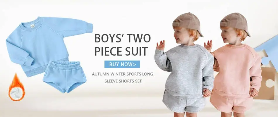baby shirt clothing set 0-3 year old baby clothes autumn boys and girls striped long-sleeved pullover + shorts baby simple long-sleeved trousers suit Baby Clothing Set medium