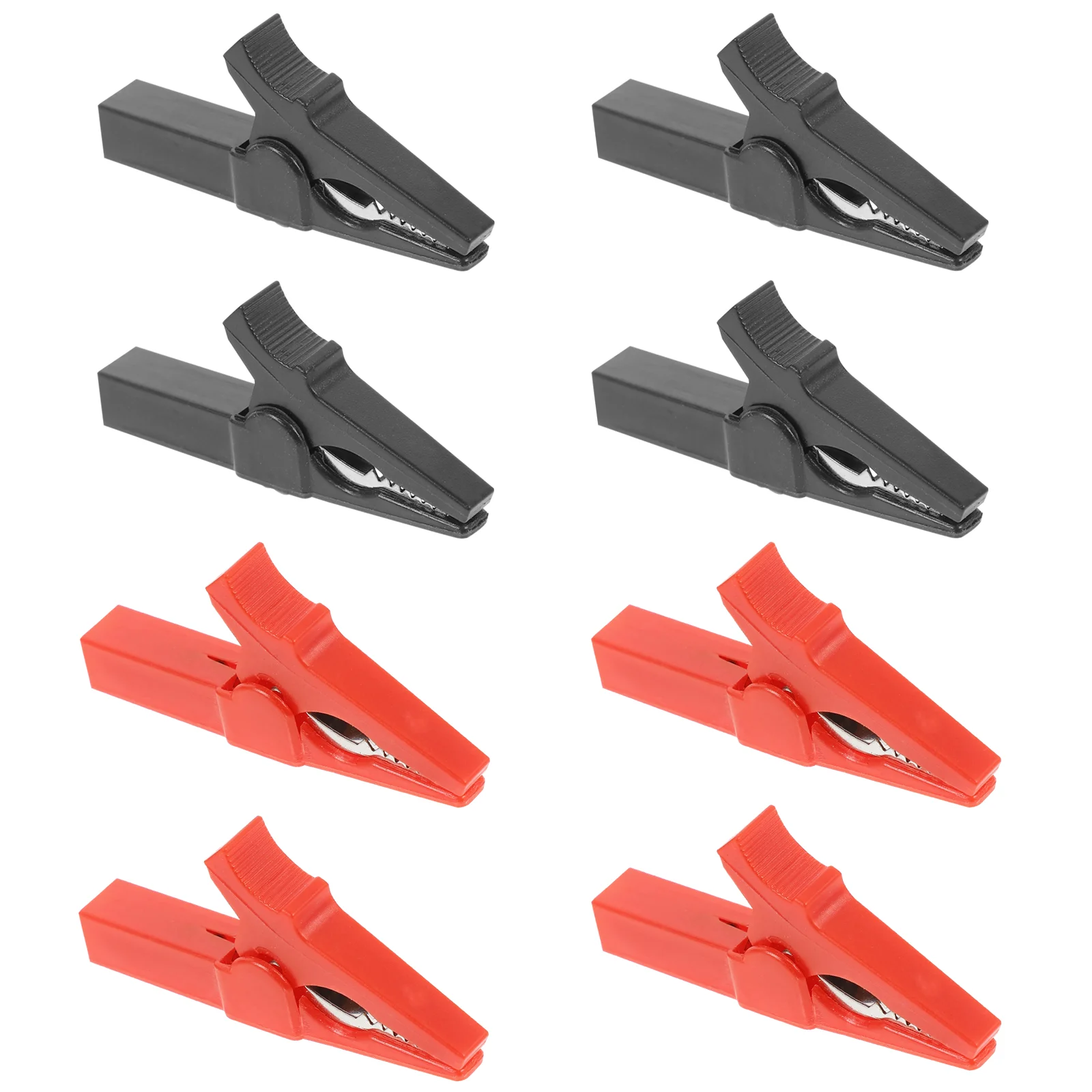 

8 Pcs Alligator Clip Spring Clips Auto Folder Clamp Copper Insulated Clamps
