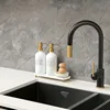 Gold Soap Dispenser Set Comes with Stainless Steel Pumps Instant Dry Tray and Dish Scrub Brush Suitable for Kitchen Decor 3