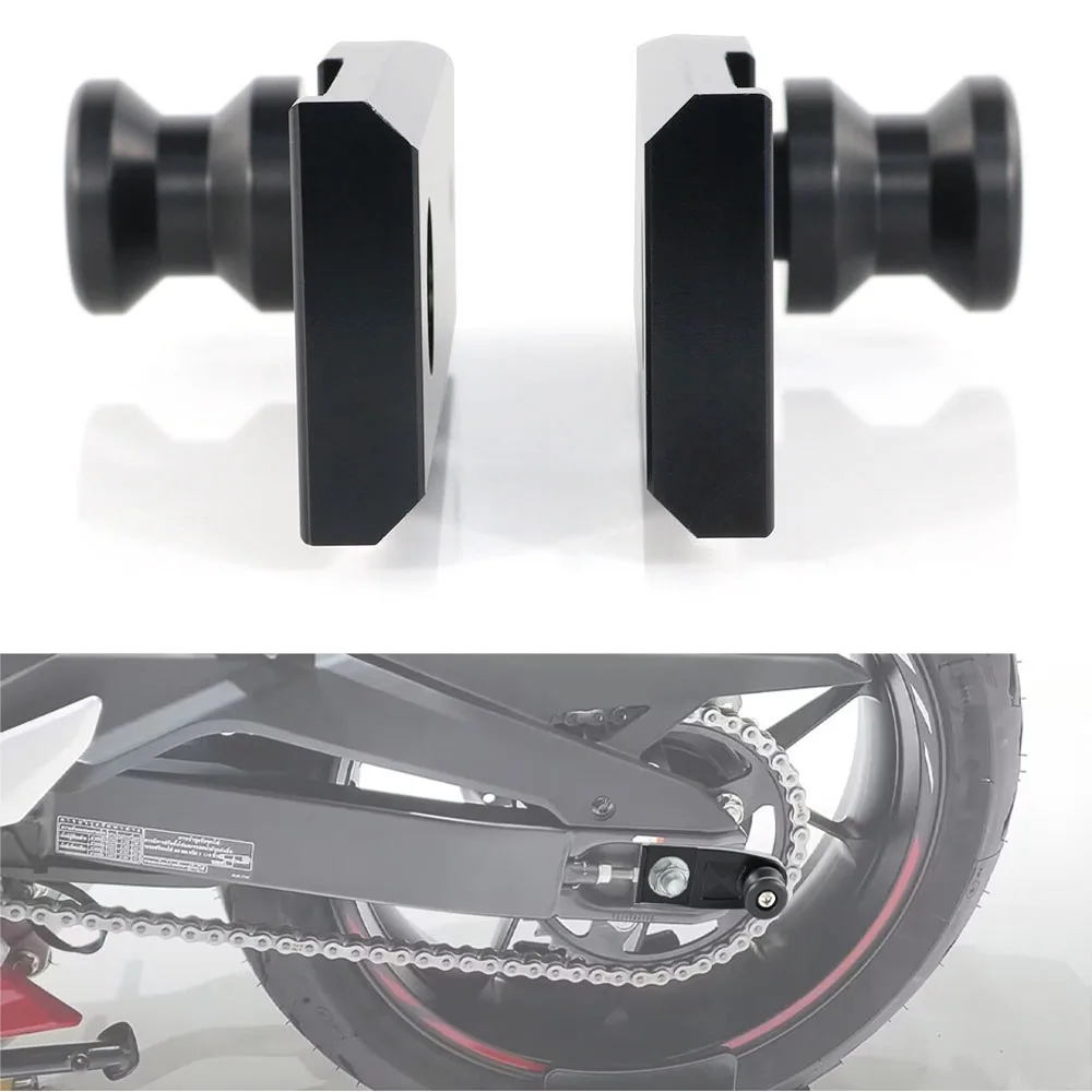 Motorcycle Rear Wheel Axle Slider Swingarm Spools Stand Screws Fit For ...
