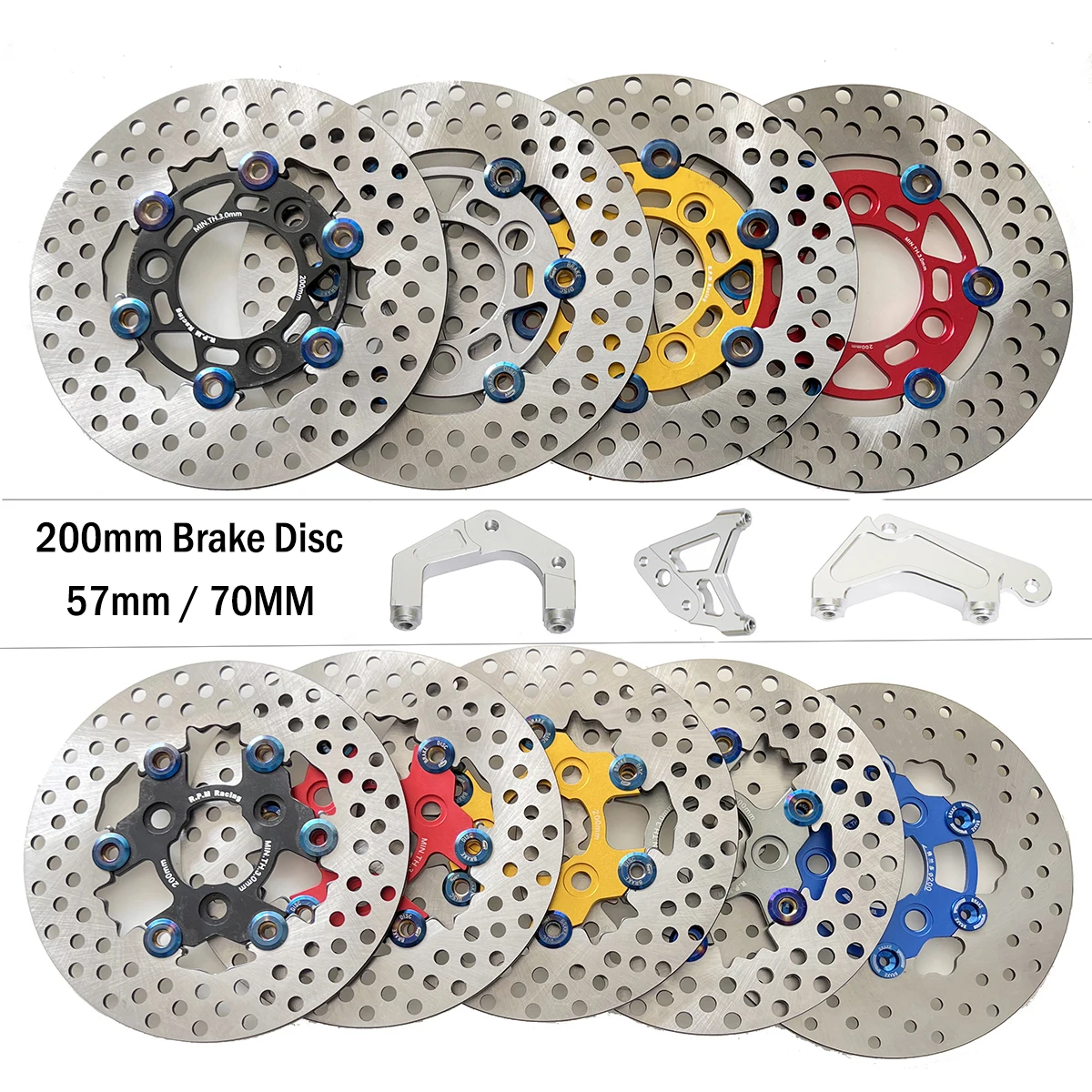 Rotore freno a disco a 6 fori universali da 120 mm per elettrico con Rotore freno a disco a 6 fori universali da 120 mm per elettrico con