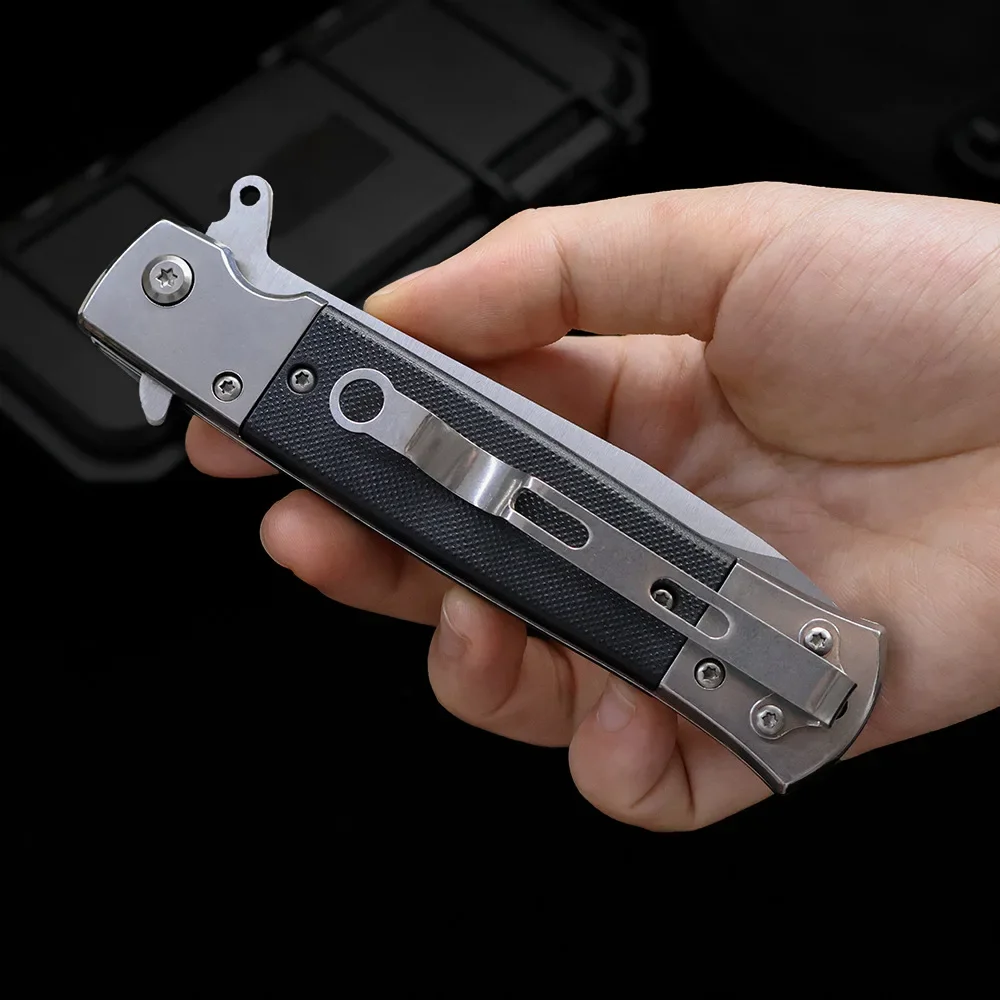 Outdoor Portable Folding Knife Multi-Purpose Stainless Steel Survival Tactical Knife with High Hardness