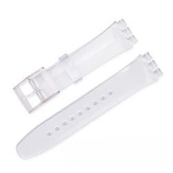 Colorful Silicone Waterproof Sport Watch Band Strap - 20mm (Transpant)