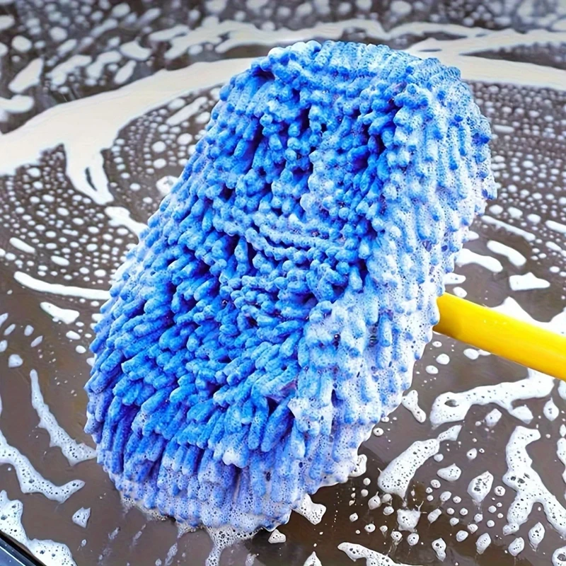 Car Cleaning Brush Detailing Adjustable Super Absorbent Car Wash Brush Telescoping Long Handle Cleaning Mop Car Accessories 3