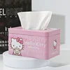 Sanrio Hello Kitty Tissue Case Cartoon Cute Home Restaurant Dormitory Accessories Desktop Decoration Napkin Paper Box Canister 3