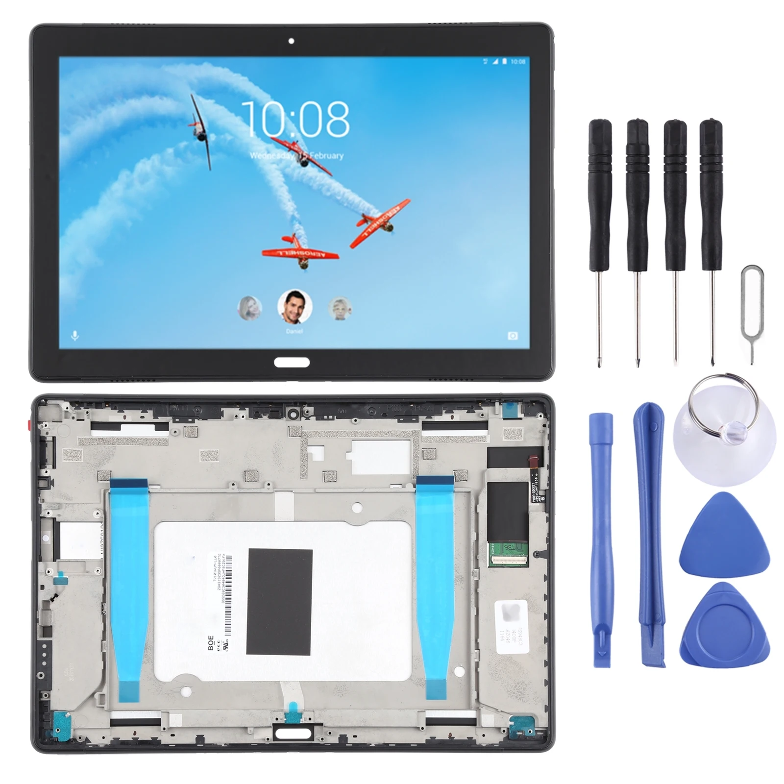 Tela Lcd e Digitalizador para Lenovo Tab Substituição de Montagem Completa com Quadro P10 Tb-x705 Tb-x705l Tb-x705f Tb-x705n