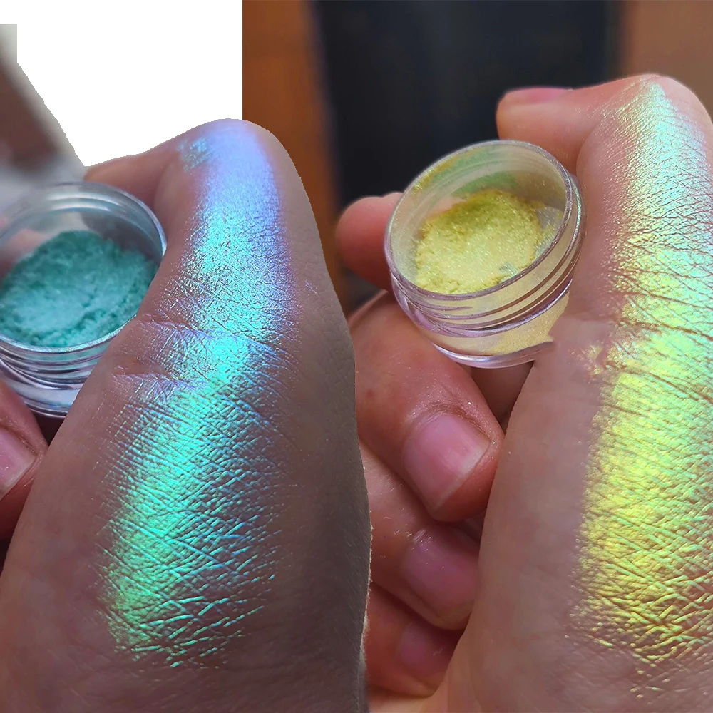 10g Mirror Chameleon Chrome Nail Powder 3D Resin Magic Glitter Chameleon Powder Blue/Purple/Merimaid Dust
