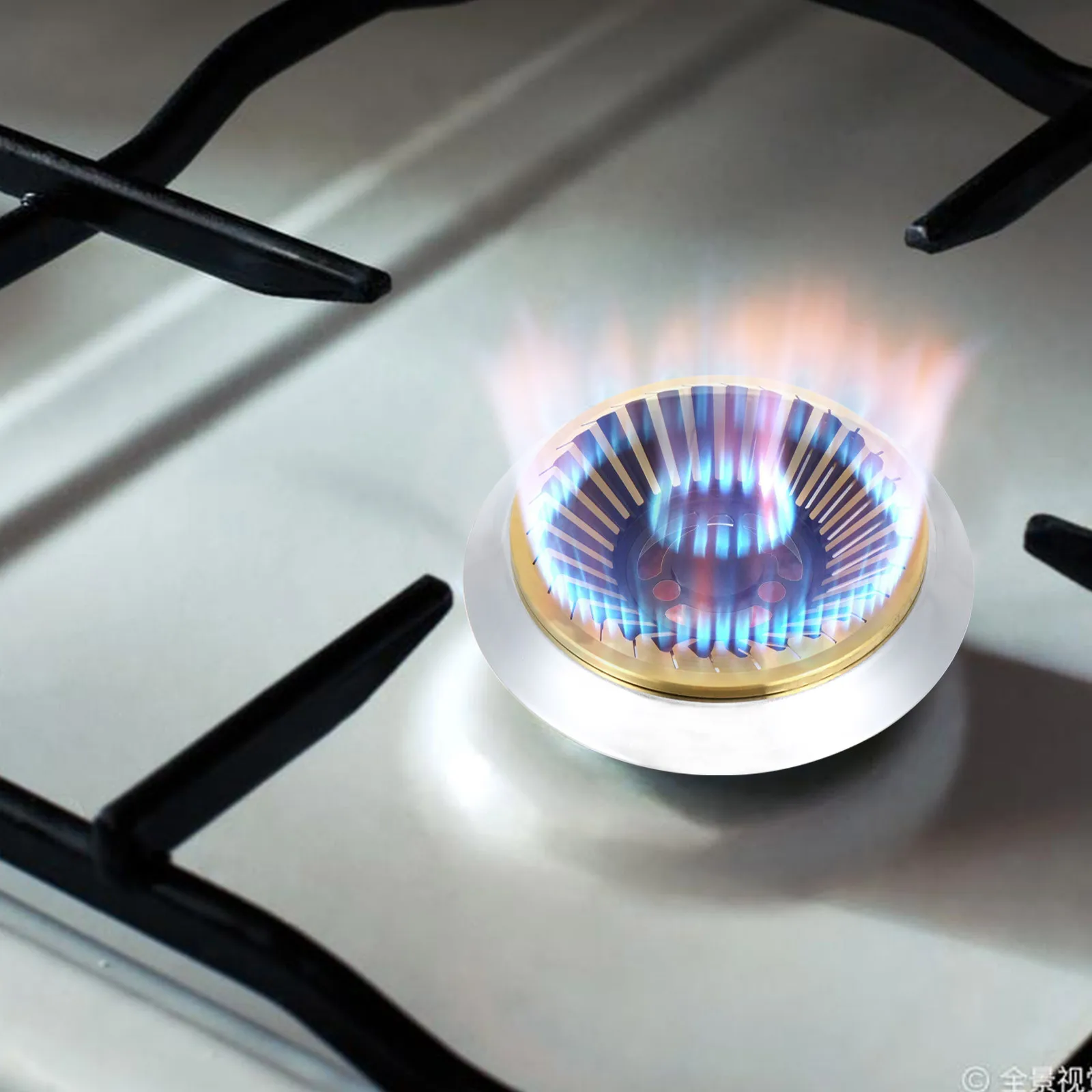 1Pcs Gas Burner Fire Spreader Stainless Steel Gas Ring Reducer Stove Cover Kitchen Gadget Metal Burner Grate Kitchen Gadget