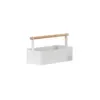 Storage Holder for Makeup Nursery Desk, Home, Bathroom, Kitchen, Caddy, Handle Organizer, Steel and Wood 2