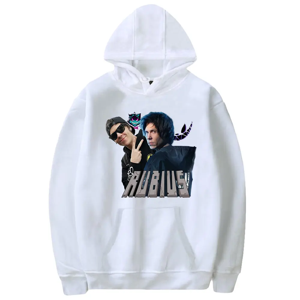 Rubius Hoodie Unisex Long Sleeve Women Men Hooded Sweatshirt Harajuku Streetwear Youthful Youtuber Fashion Clothes