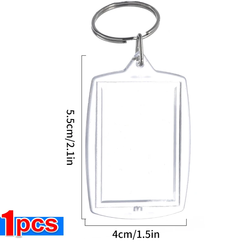 Customizable Clear Acrylic Keychain Frame - Perfect