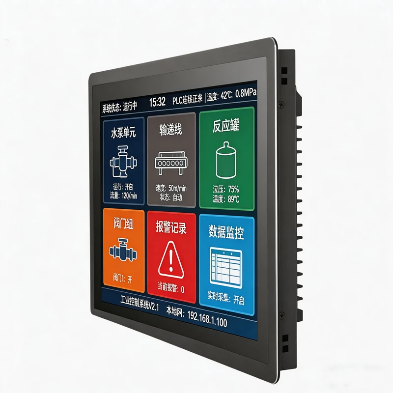10 PCS 산업용 10.4인치 금속 쉘 LCD 모니터 완전 밀폐형 HDMI 용량성 터치스크린 모니터 디스플레이