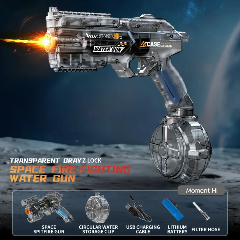 High-speed Electric Water Gun For Kids With Flame And Light Effect_voghion.com