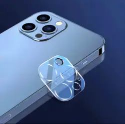 Premium Tempered Glass Camera Lens and Screen Protector Cover for 15plus (Transparent)